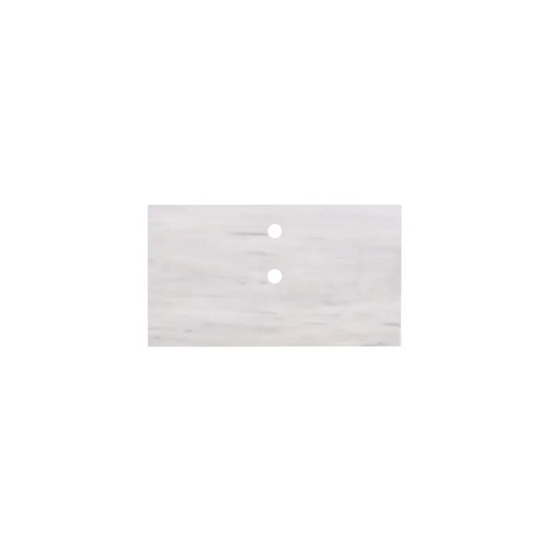Encimera de lavabo de mármol Marcel - Blanco - 80cm