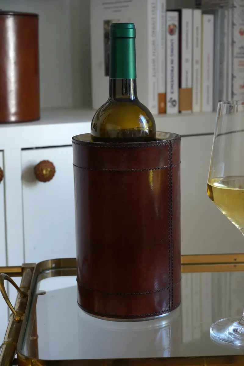 Enfriador De Botellas De Cuero