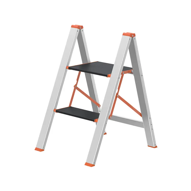 Escalera de 2 Peldaños Plata