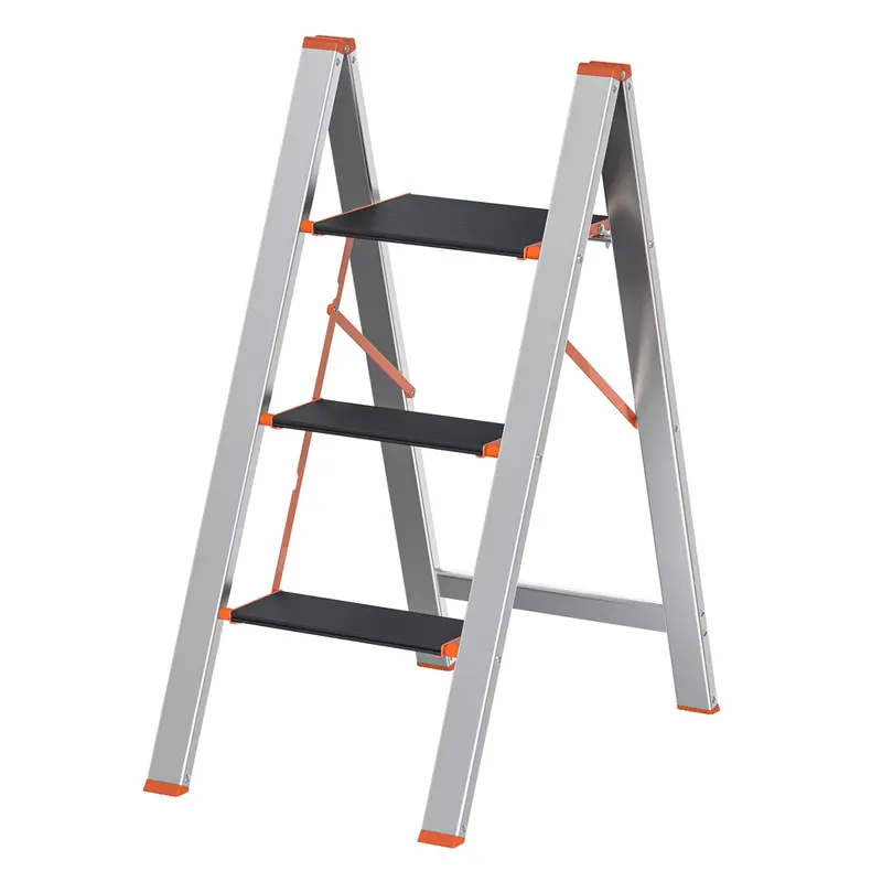 Escalera de 3 Peldaños Plata