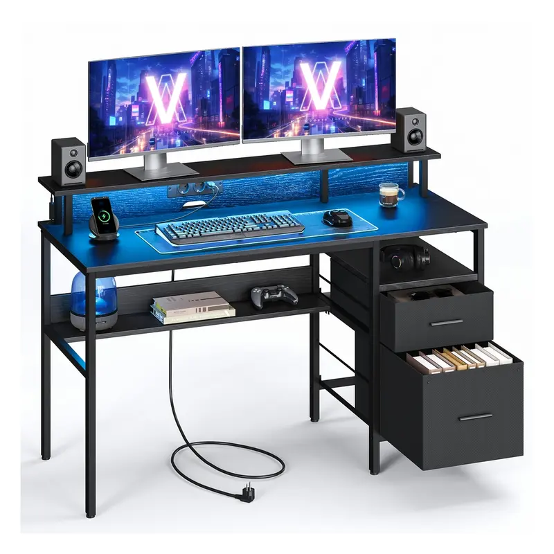 Escritorio para Juegos con Luces LED