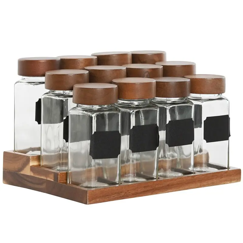 ESPECIERO SET 12 ACACIA CRISTAL