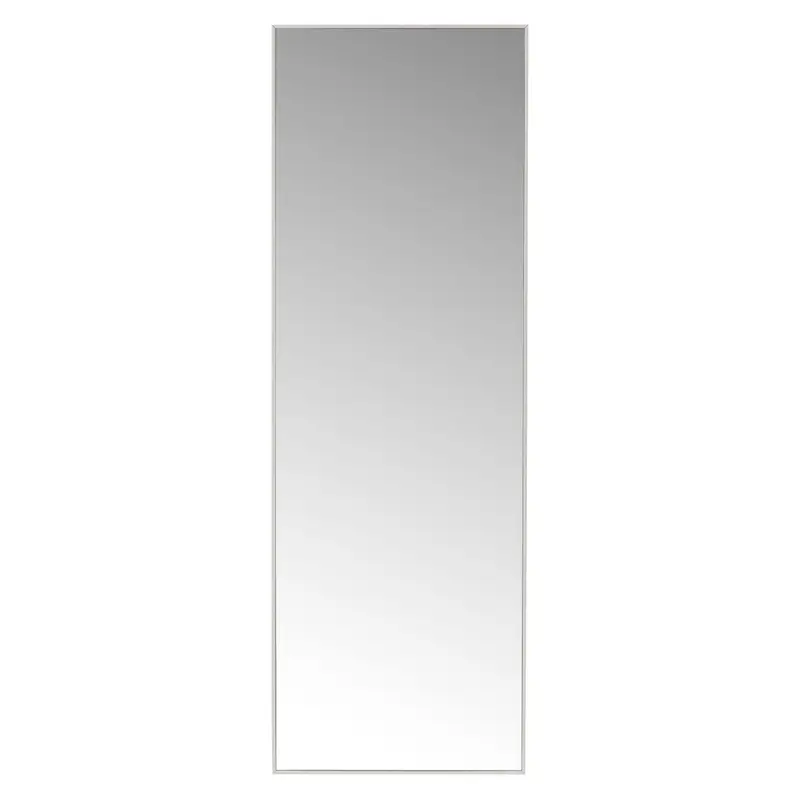 Espejo de pared de rectangular con marco blanco de plástico 30x90 cm