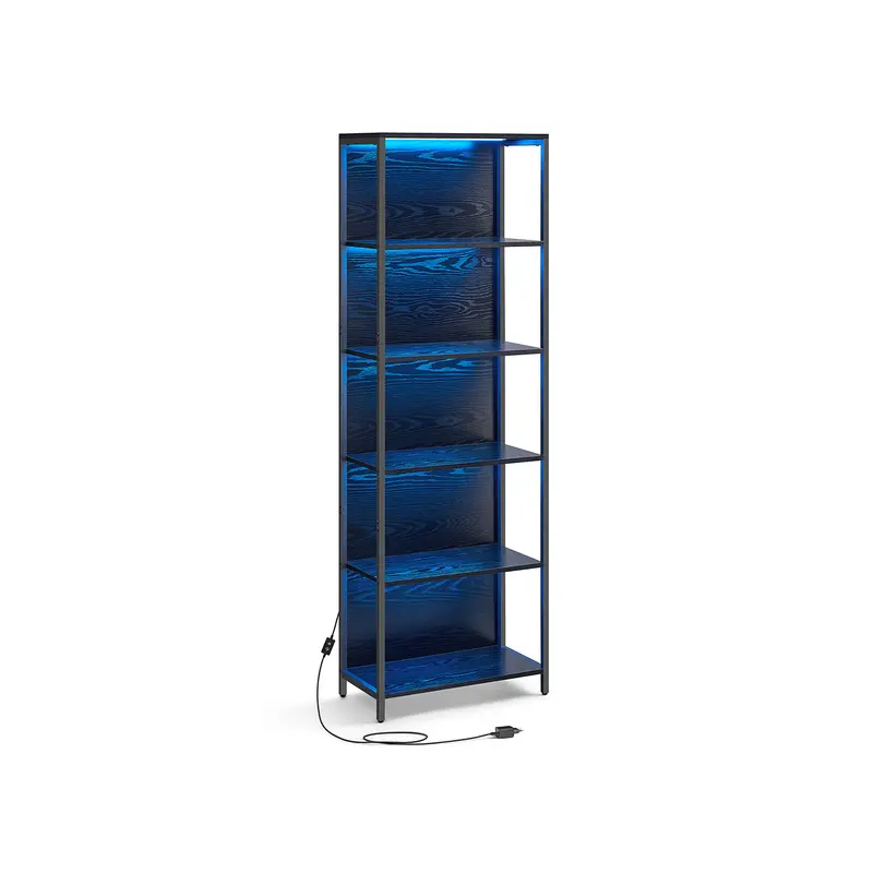 Estantería de 6 Niveles con Luz LED