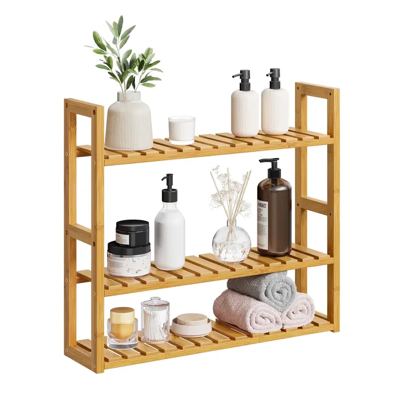 Estantería de Bambú para Baño