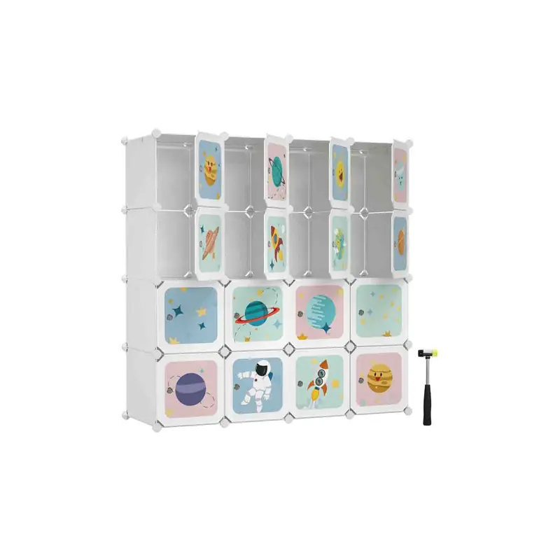 Estantería Modular 123 x 41 x 123 cm Blanco