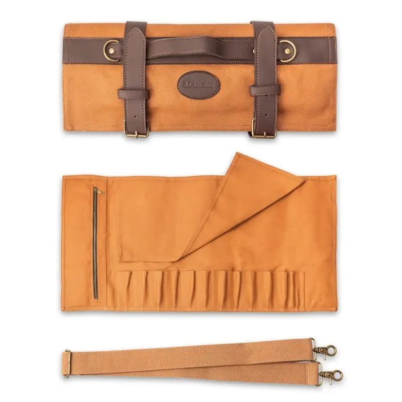 ESTUCHE CUCHILLOS VACIO 12 PIEZAS LONA ENCERADA 3C