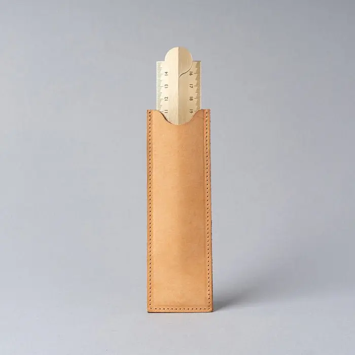 Estuche Regla Stria de Cuero