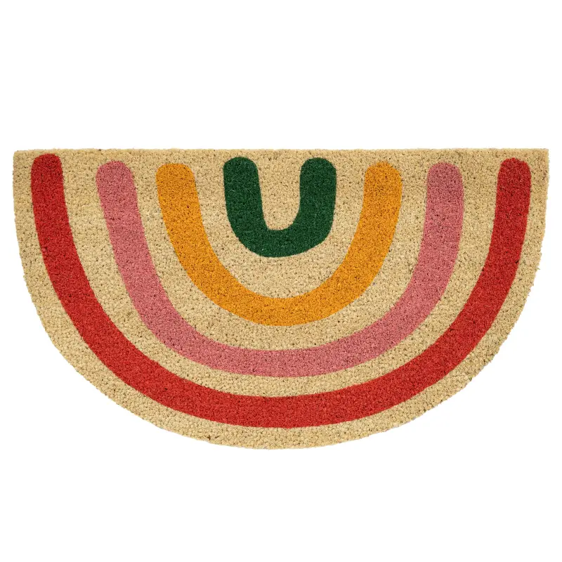 Felpudo "Arcoíris boho"