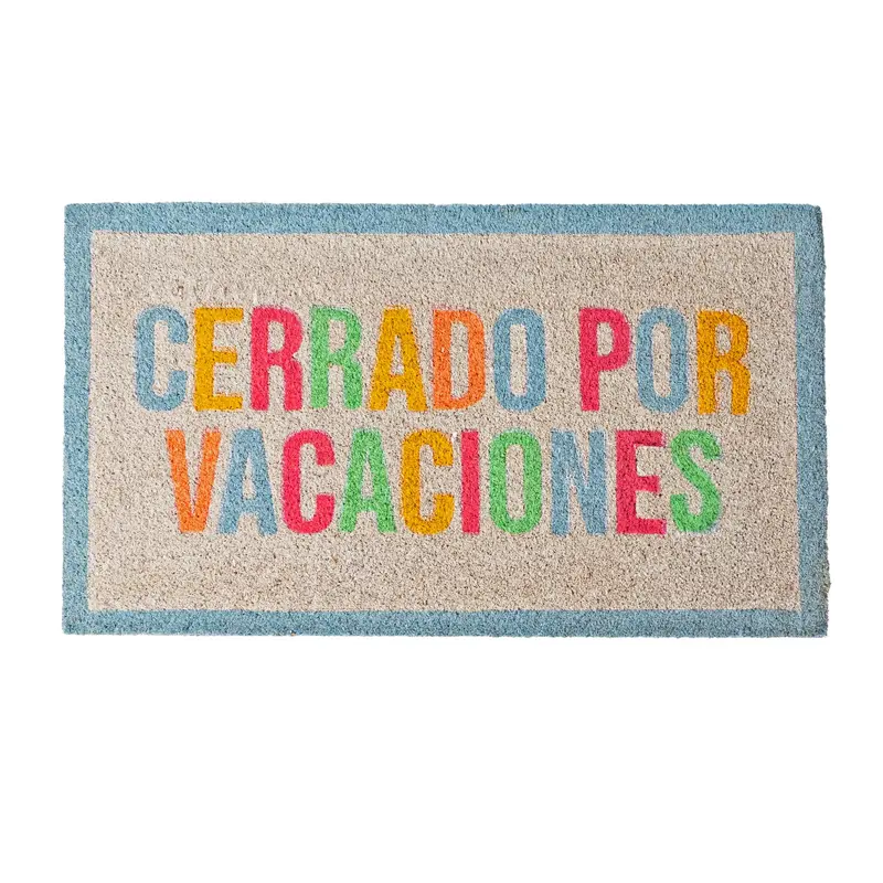 Felpudo “Cerrado por vacaciones”