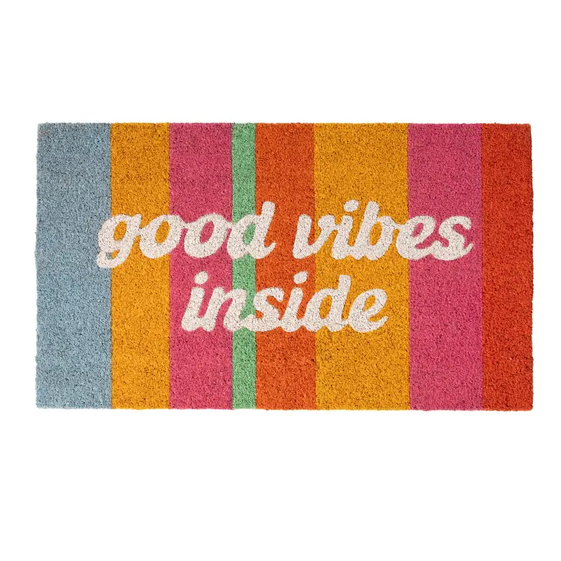 Felpudo “Good vibes inside”