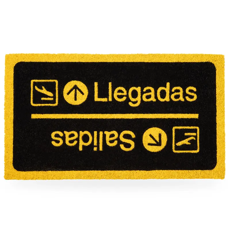 Felpudo "Llegadas/Salidas”