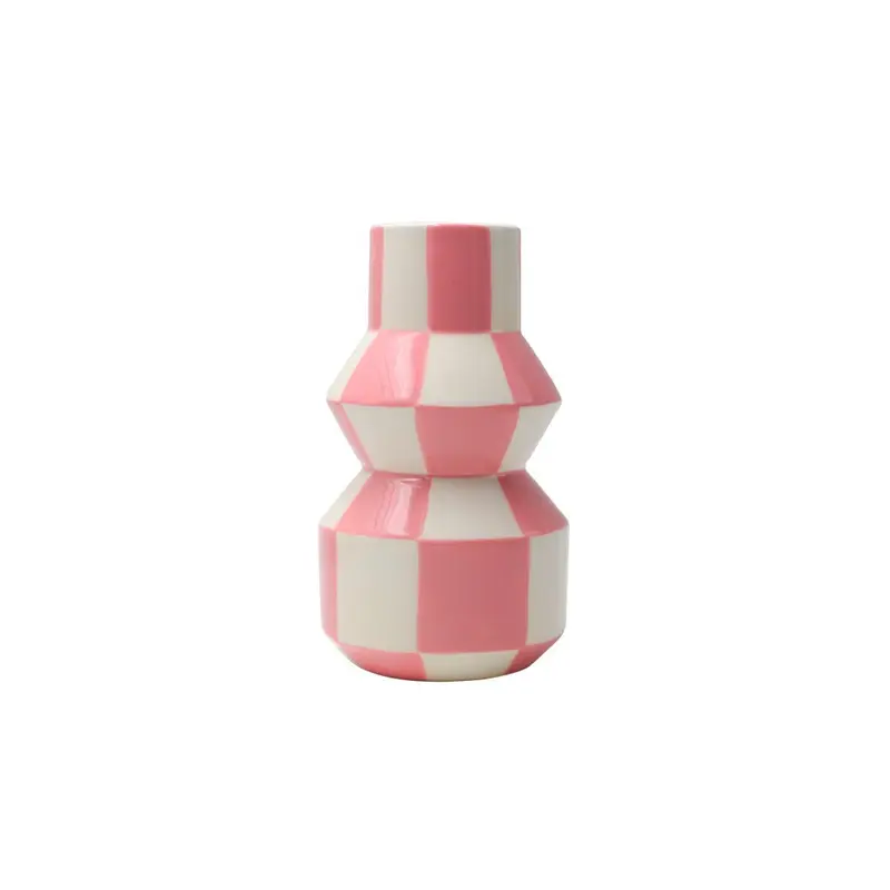 Florero Celestino - Squares & Stripes