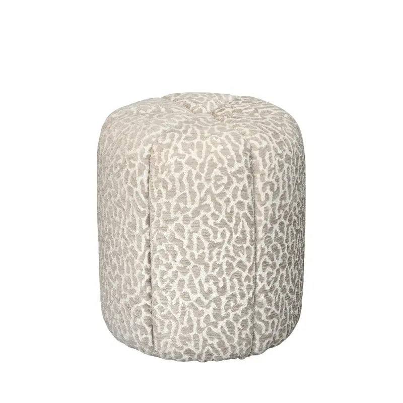 Flower - Puf de tela estampado animal ø38cm
