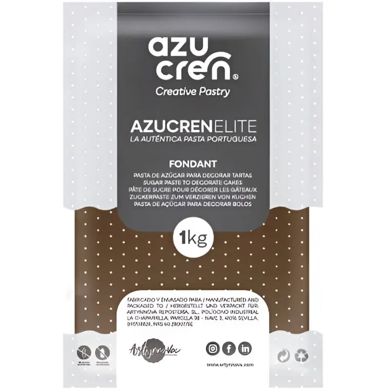 FONDANT MARRON AZUCREN ELITE 1 KG