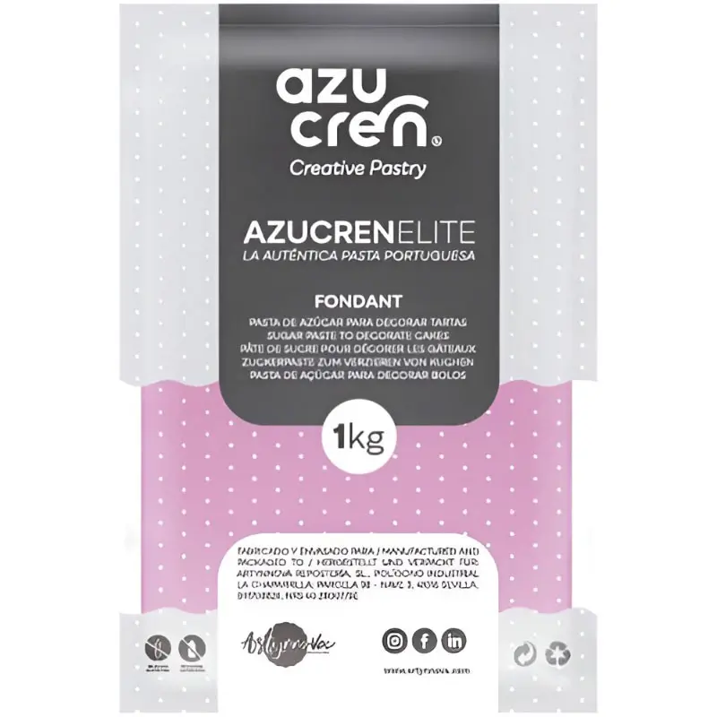 FONDANT ROSA AZUCREN ELITE 1KG