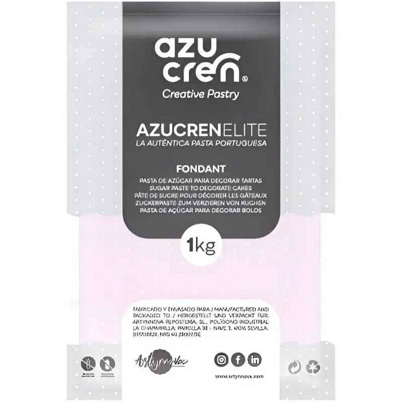 FONDANT ROSA BEBE AZUCREN ELITE 1KG