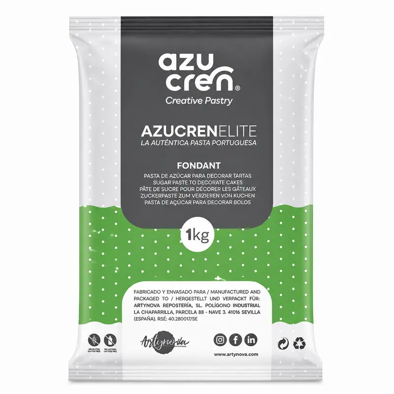 FONDANT VERDE AZUCREN ELITE 1 KG