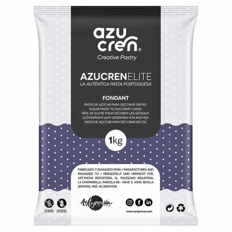 FONDANT VIOLETA AZUCREN ELITE 1KG