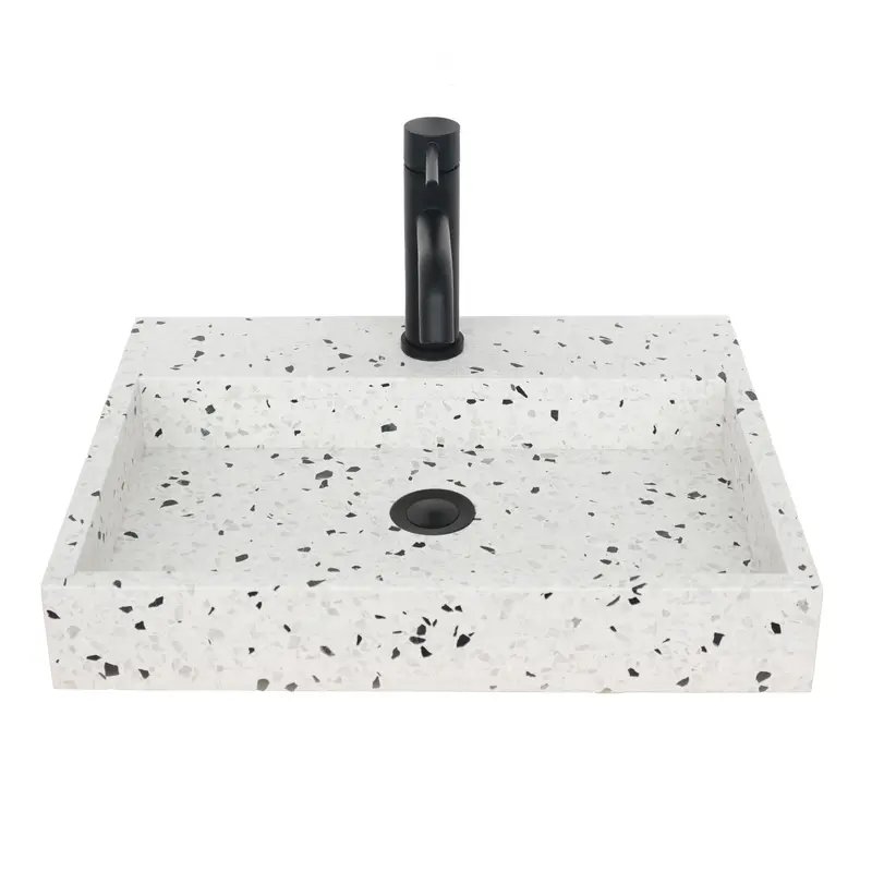 Fregadero de terrazo con orificio para grifo - George
