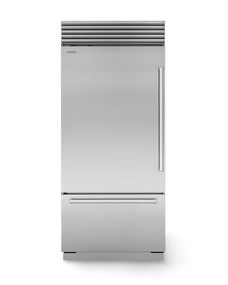 Frigorífico-congelador empotrado Sub-Zero con tirador pro