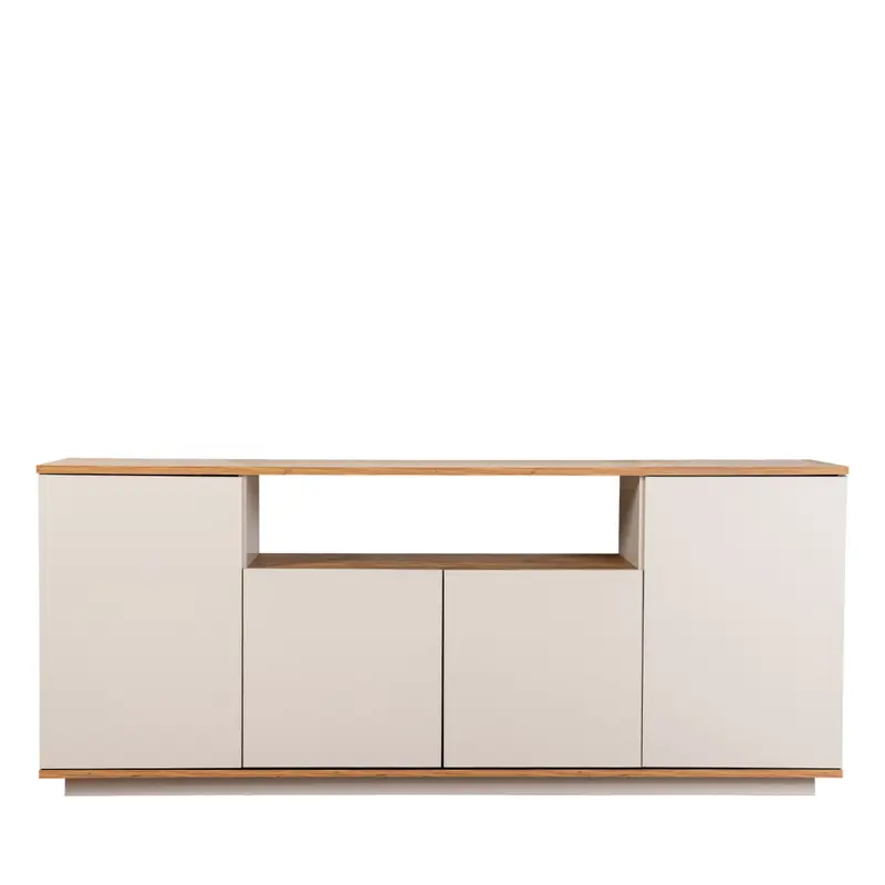 Fritz - Aparador de madera de 4 puertas L180 cm