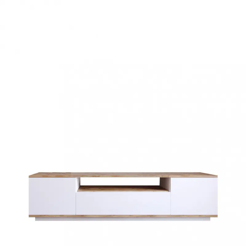 Fritz - Mueble de TV de 3 puertas en madera L180cm