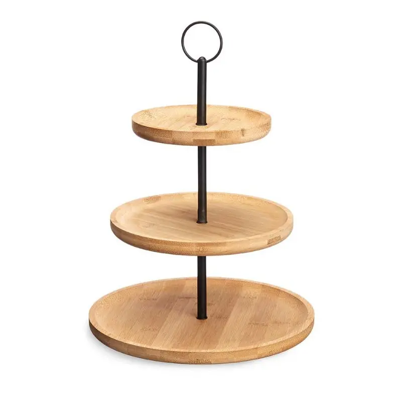FRUTERO BAMBU 3 PISOS SOPORTE METAL