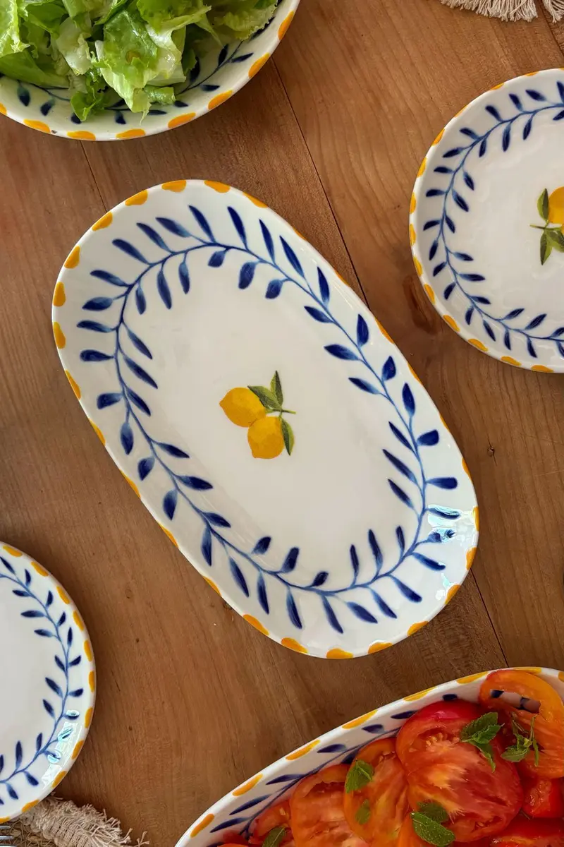 Fuente De Porcelana Limoncello