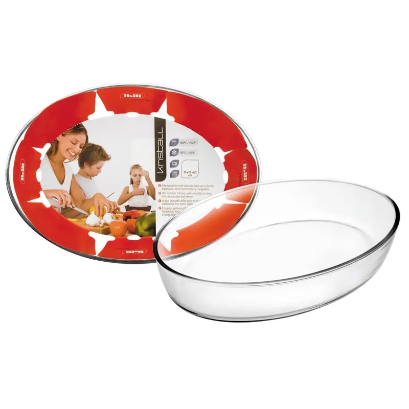 FUENTE HORNO OVAL KIRSTALL 35X25X6,5CM