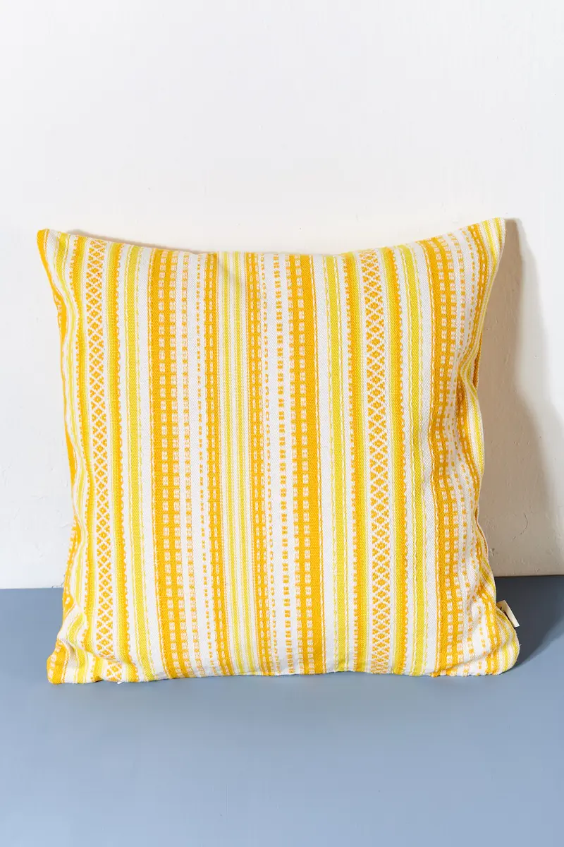 Funda cojín alpujarra amarillo 50cmx50cm