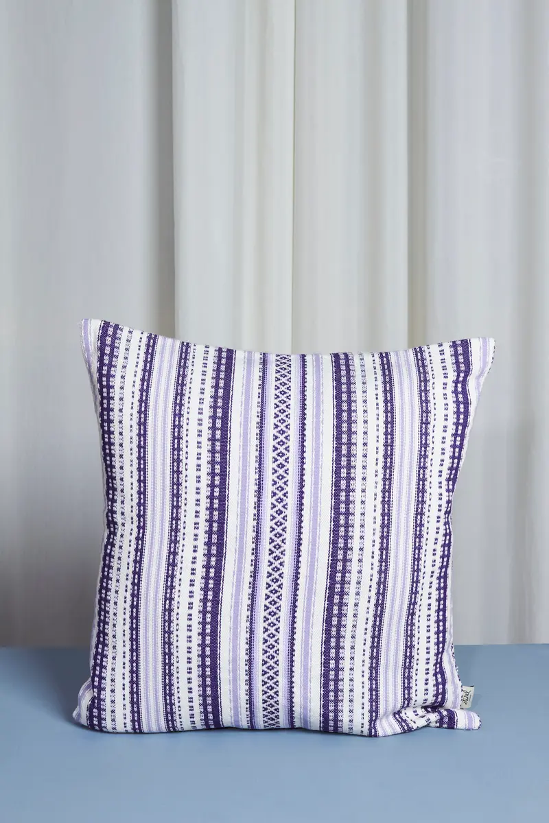 Funda cojín alpujarra malva 50cmx50cm