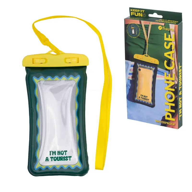 Funda móvil waterproof "I’m not a tourist”