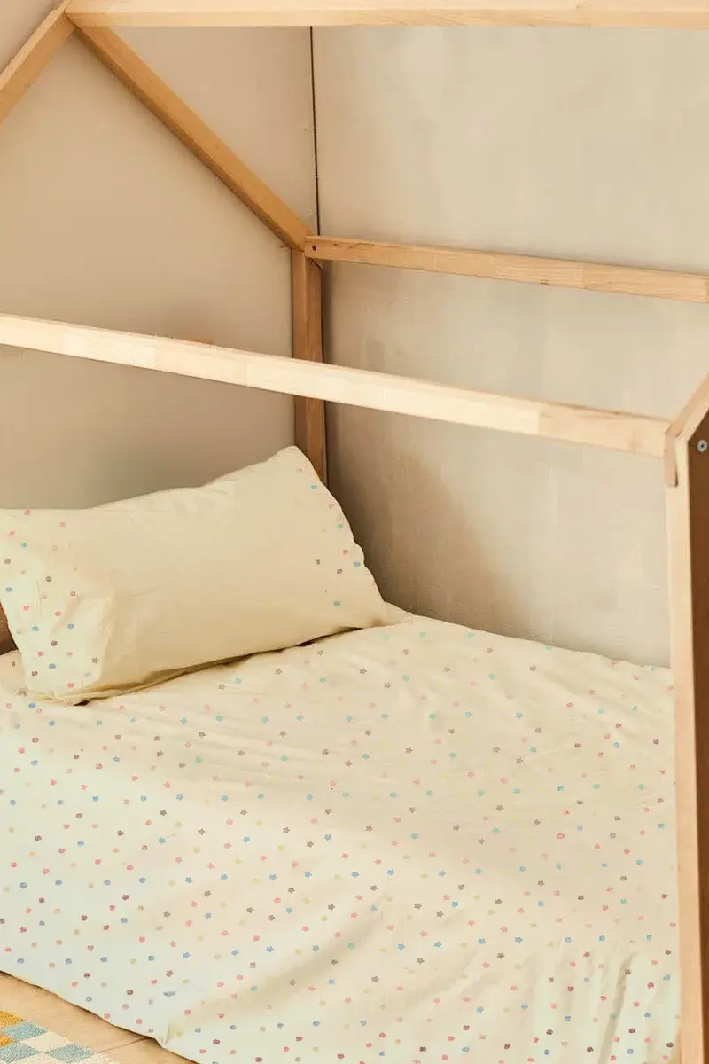 Funda nórdica intantil + juego de almohada con estrampado de estrellas Star