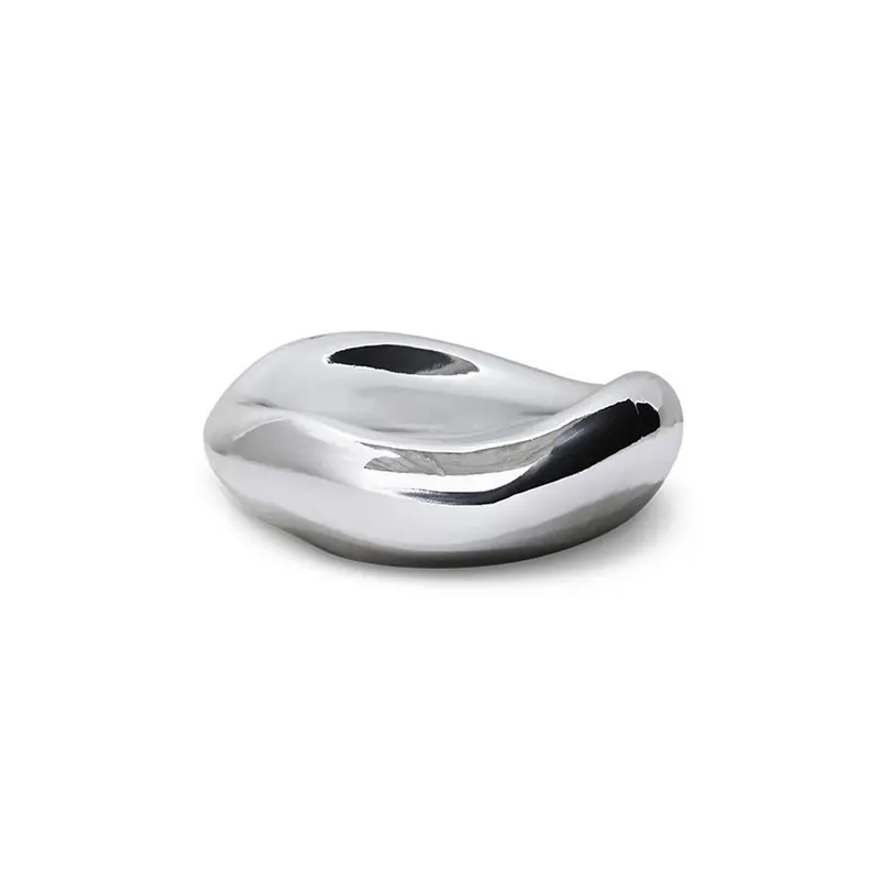 Gleam Glass Small Bowl Chrome