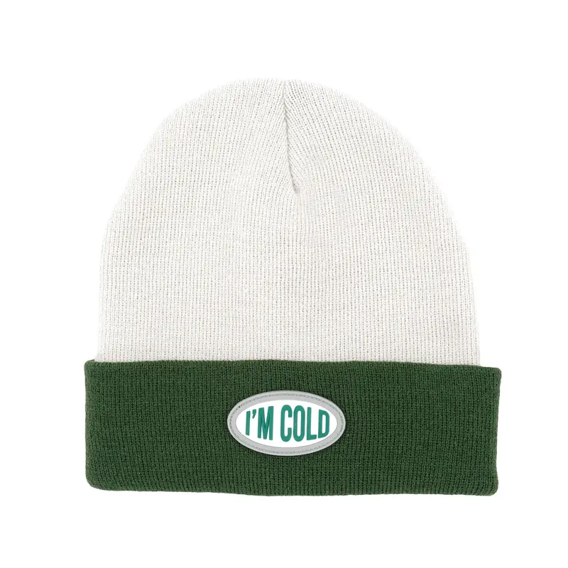 Gorro "I'm cold" gris y verde