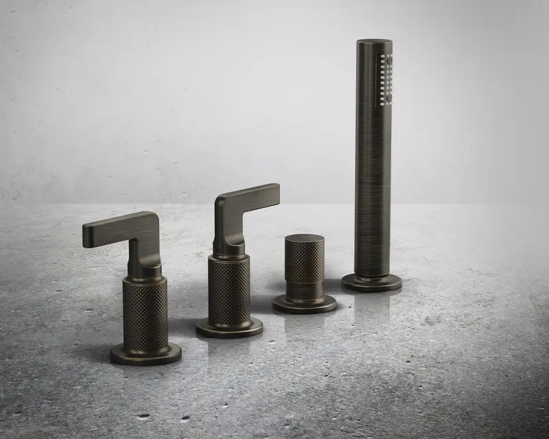 Grifería de bañera monomando con desviador | Colección Inciso