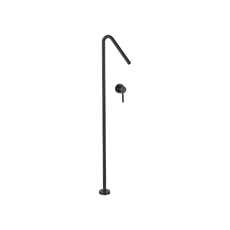 Grifo de bañera independiente minimalista - Negro mate - Verdun