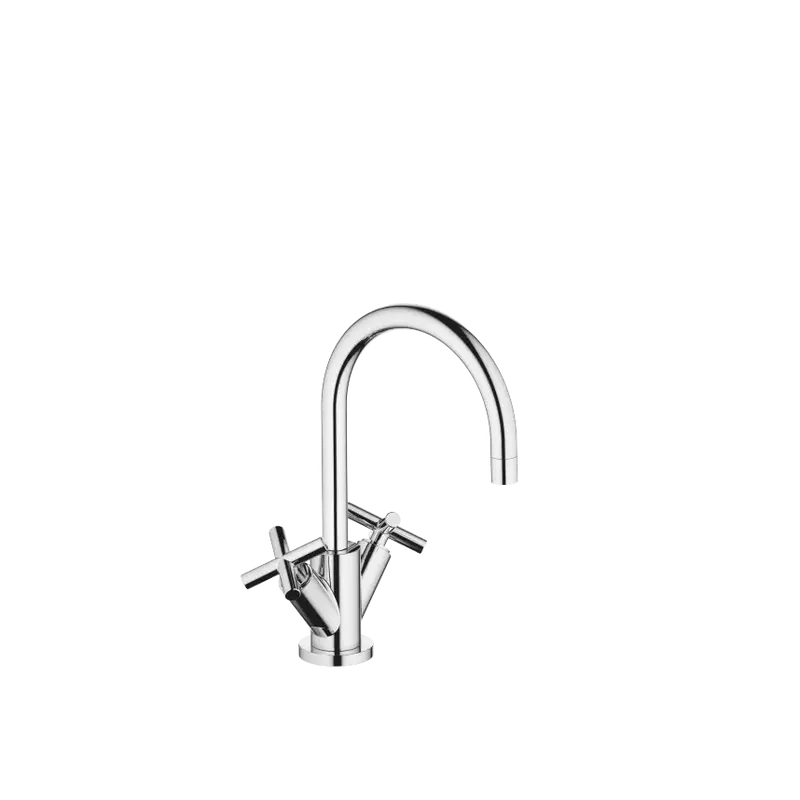 Grifo de lavabo bimando con válvula automática TARA