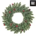 Guirnalda berry green froasted d.60cm