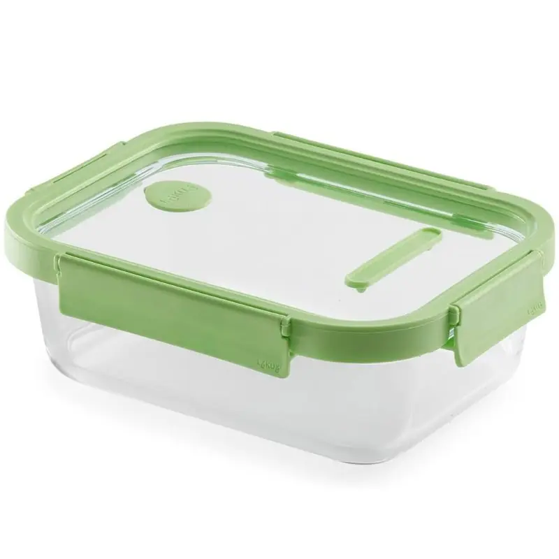HERMETICO 100% VIDRIO 1520ML RECTANGULAR LEKUE
