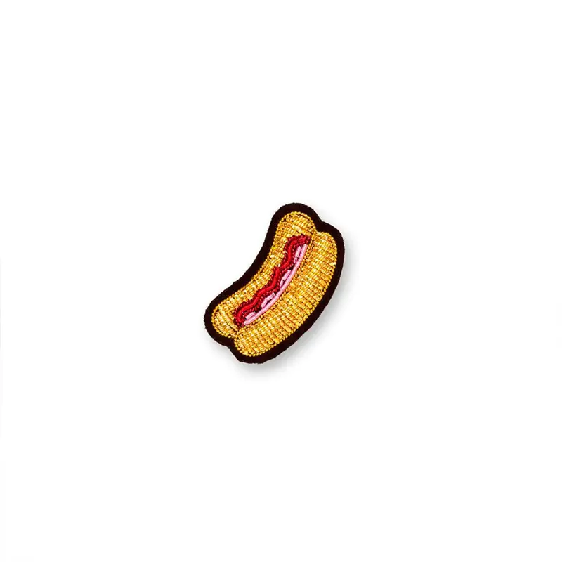 Hot Dog Broche Hecho a Mano