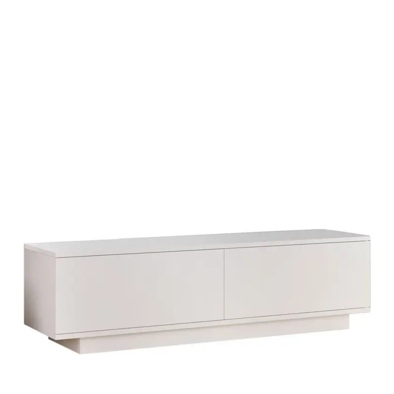 Hudson - Mueble de TV de madera con 2 puertas L140cm