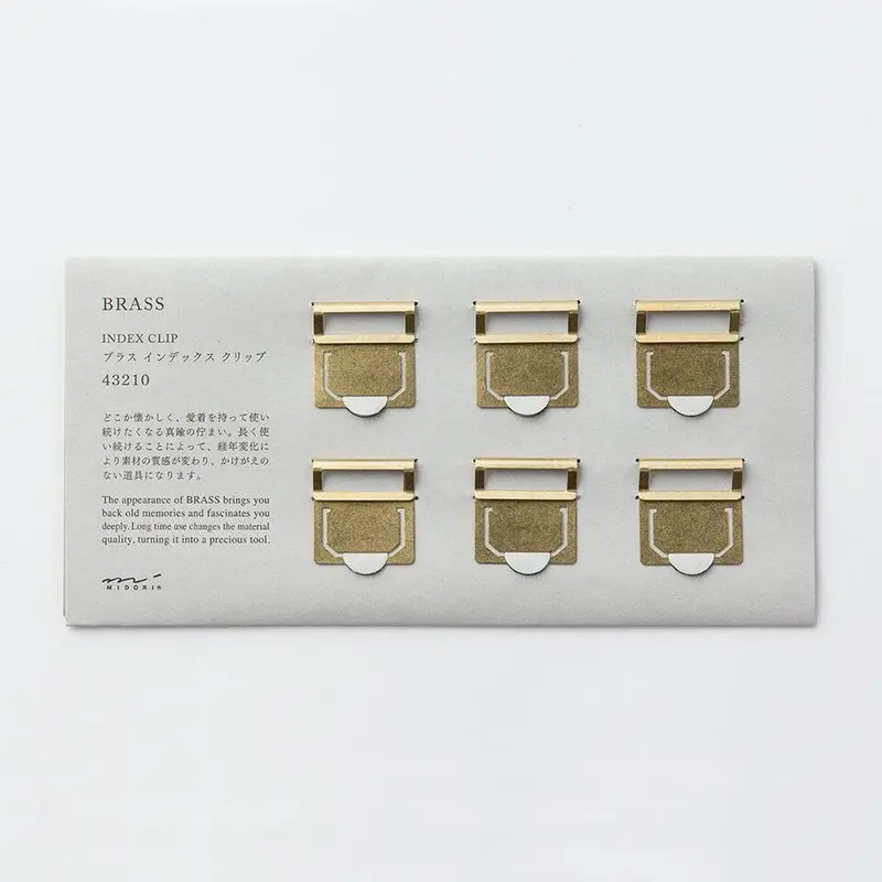 Index Clips Latón