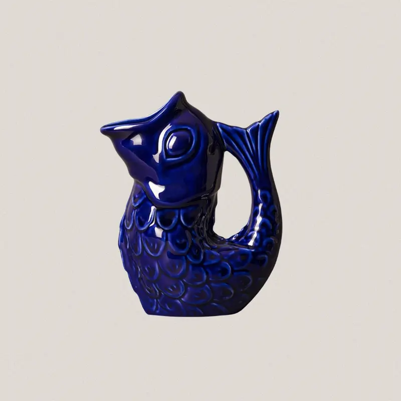 Jarra Peixe Azul Cobalto