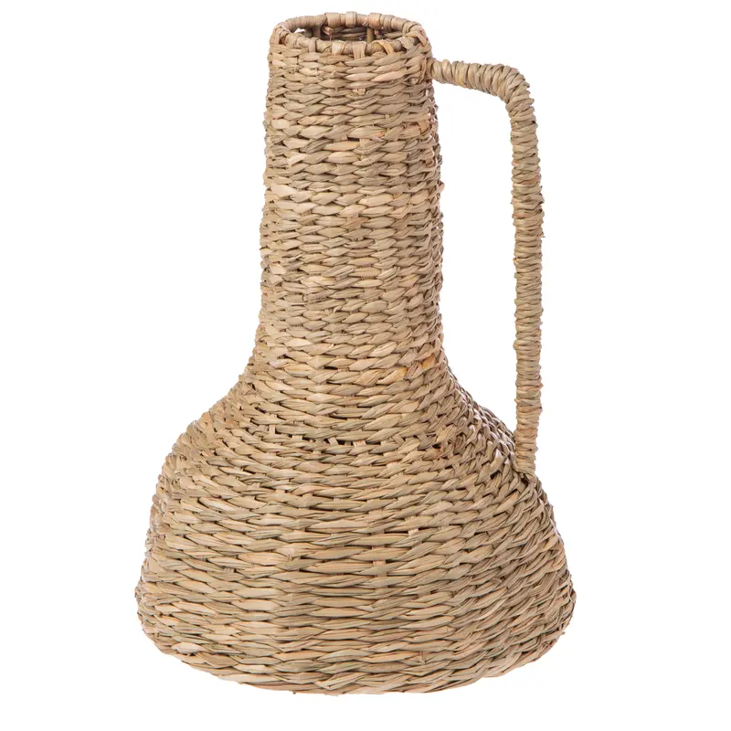 Jarrón fibra natural