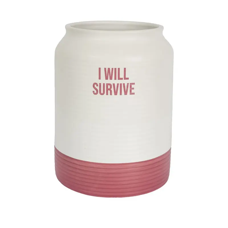Jarrón “I will survive"