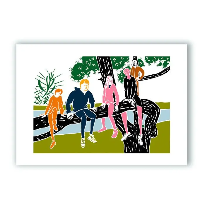Jóvenes Subidos a un Árbol Impresión Giclée (exclusivo online)