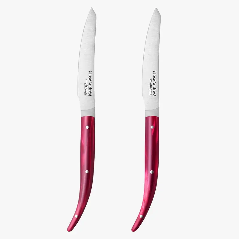 Juego 2 Pzas. Cuchillo mesa rojo José Andrés