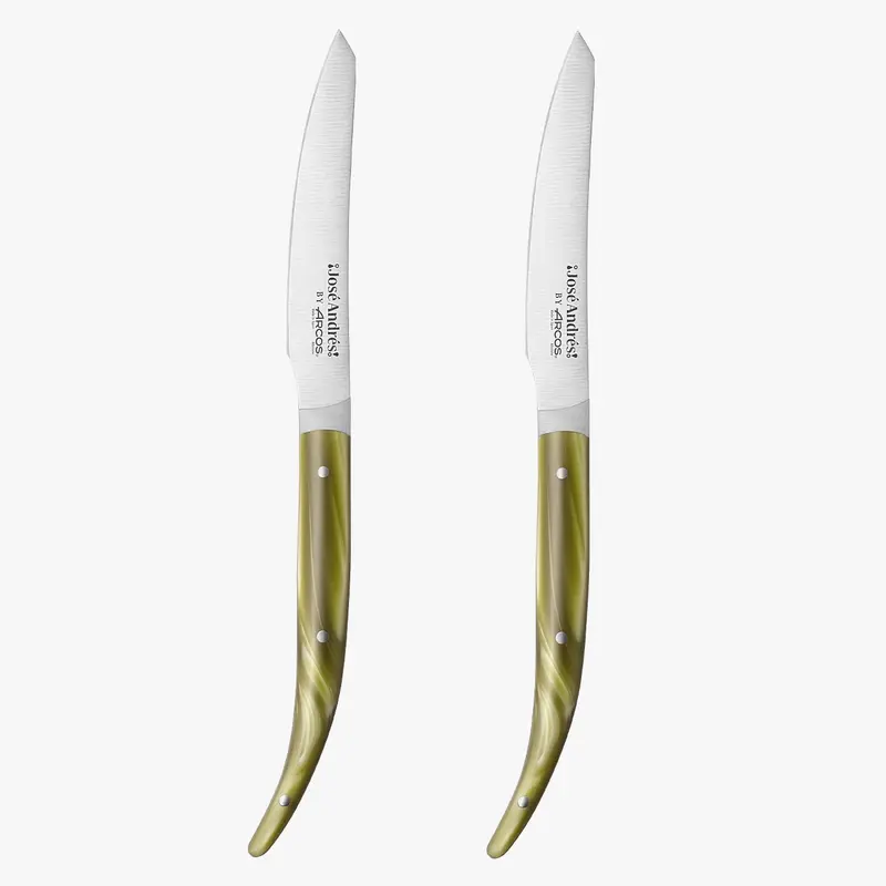 Juego 2 Pzas. Cuchillo mesa verde José Andrés